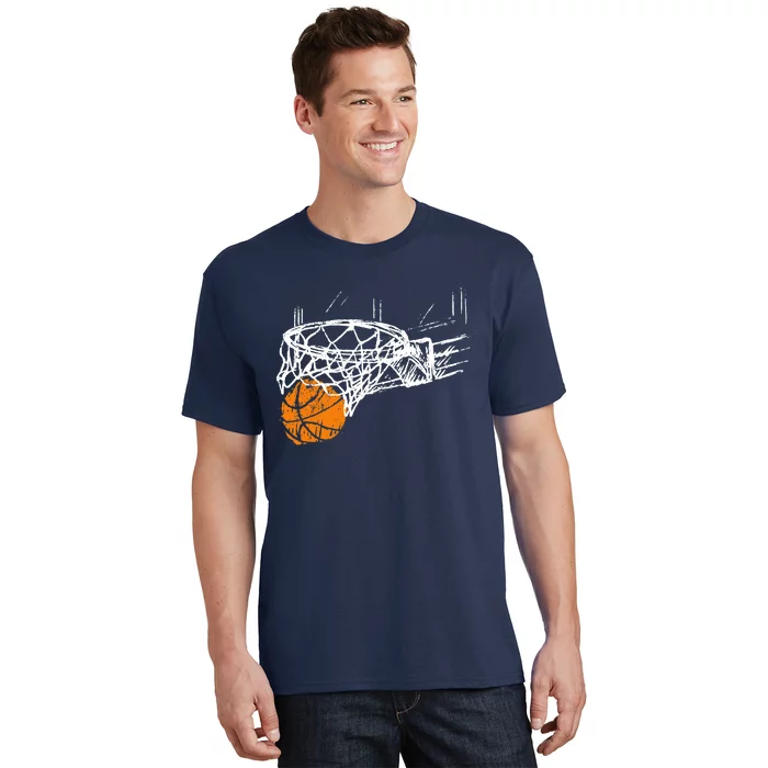 Basketball Team Fan Wo Teens Dunking T-Shirt