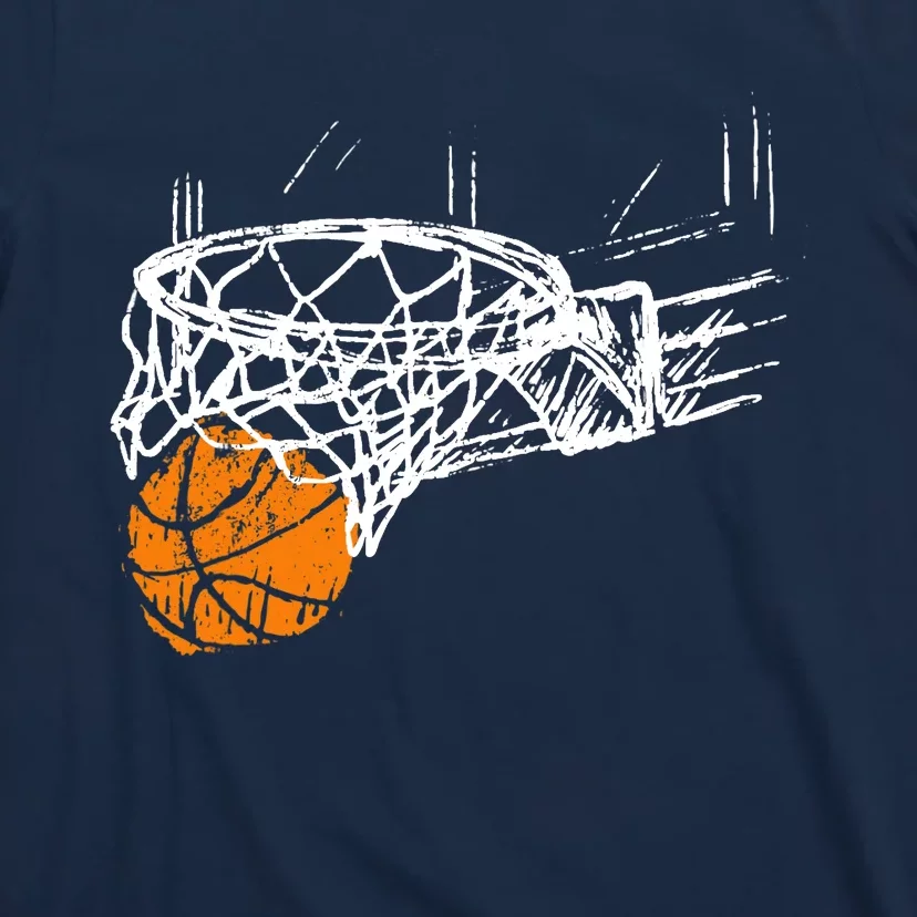 Basketball Team Fan Wo Teens Dunking T-Shirt