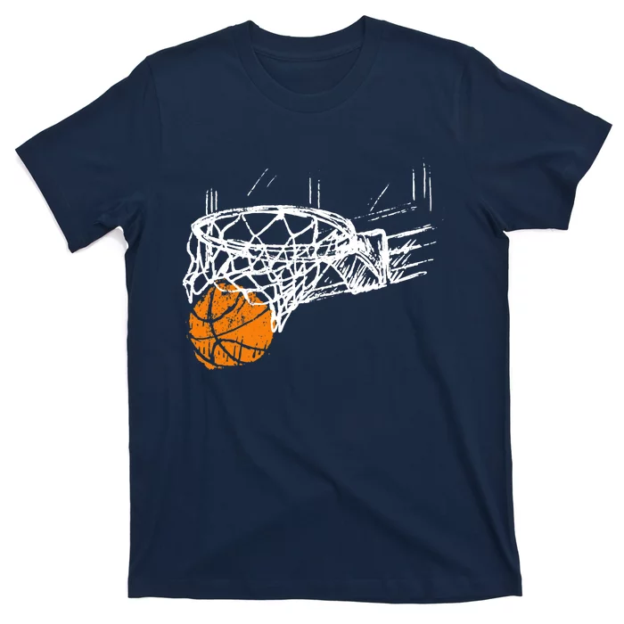 Basketball Team Fan Wo Teens Dunking T-Shirt