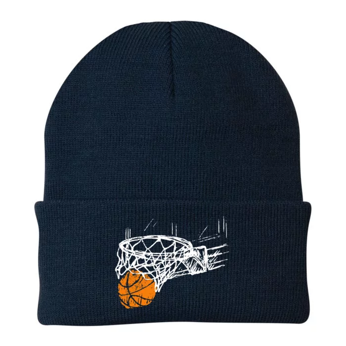 Basketball Team Fan Wo Teens Dunking Knit Cap Winter Beanie