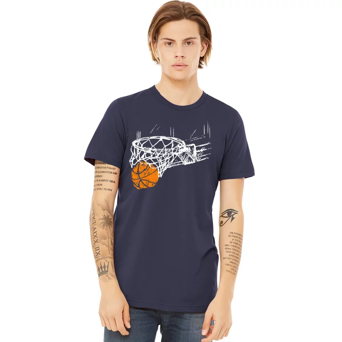 Basketball Team Fan Wo Teens Dunking Premium T-Shirt