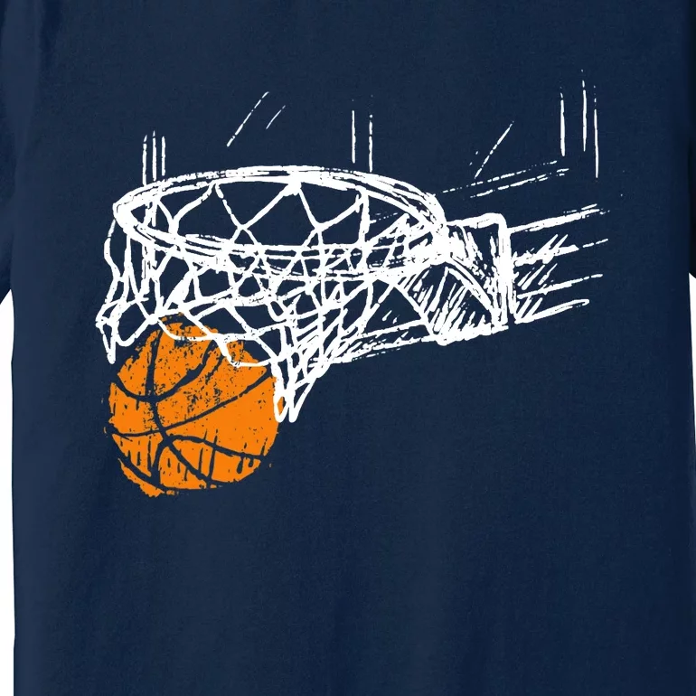 Basketball Team Fan Wo Teens Dunking Premium T-Shirt