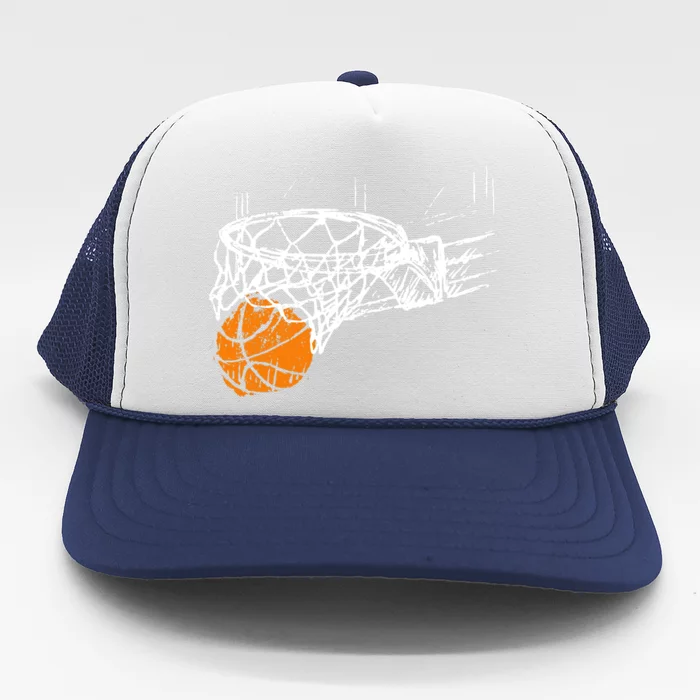 Basketball Team Fan Wo Teens Dunking Trucker Hat