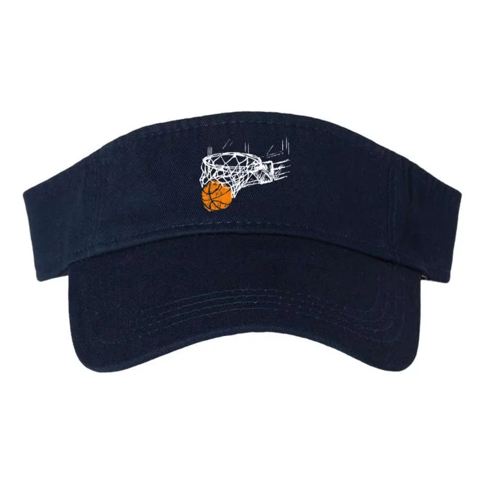 Basketball Team Fan Wo Teens Dunking Valucap Bio-Washed Visor