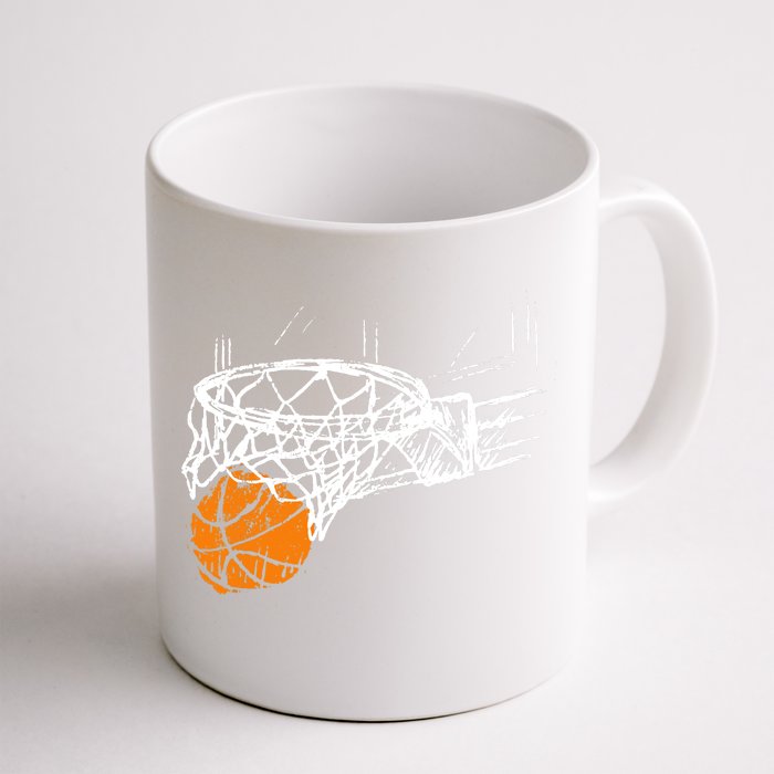 Basketball Team Fan Wo Teens Dunking Front & Back Coffee Mug