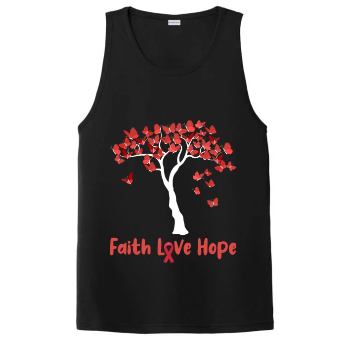 Butterfly Tree Faith Love Hope Gift Performance Tank