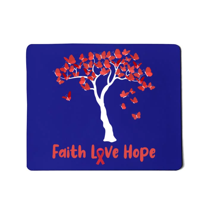 Butterfly Tree Faith Love Hope Gift Mousepad