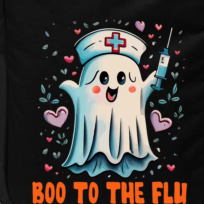 Boo To Flu Ghost Retro Halloween Impact Tech Backpack