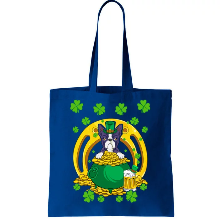 Boston Terrier Funny St Patrick's Day Dog Lover Gift Tote Bag