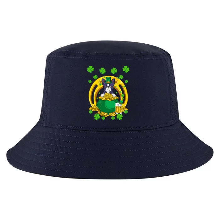 Boston Terrier Funny St Patrick's Day Dog Lover Gift Cool Comfort Performance Bucket Hat