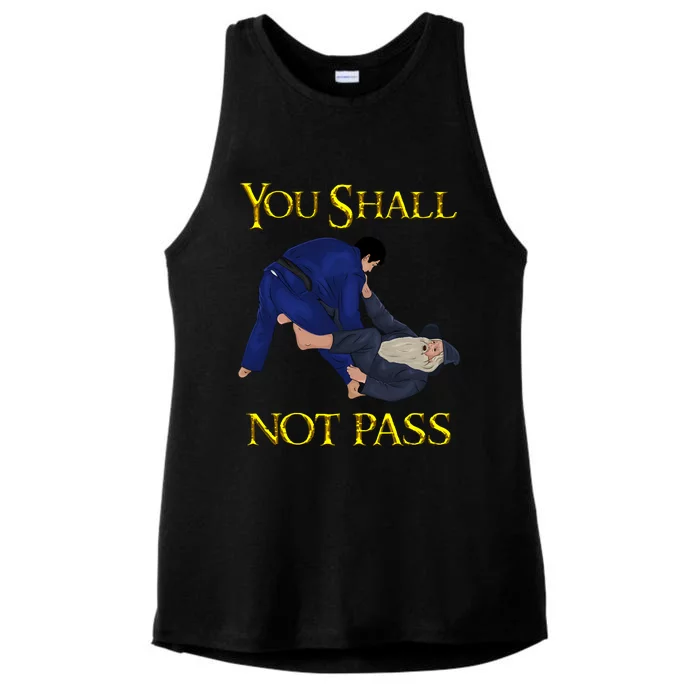 BJJ Tee Guard Passing You Shall Not Pass Brazilian JIu Jitsu Ladies Tri-Blend Wicking Tank