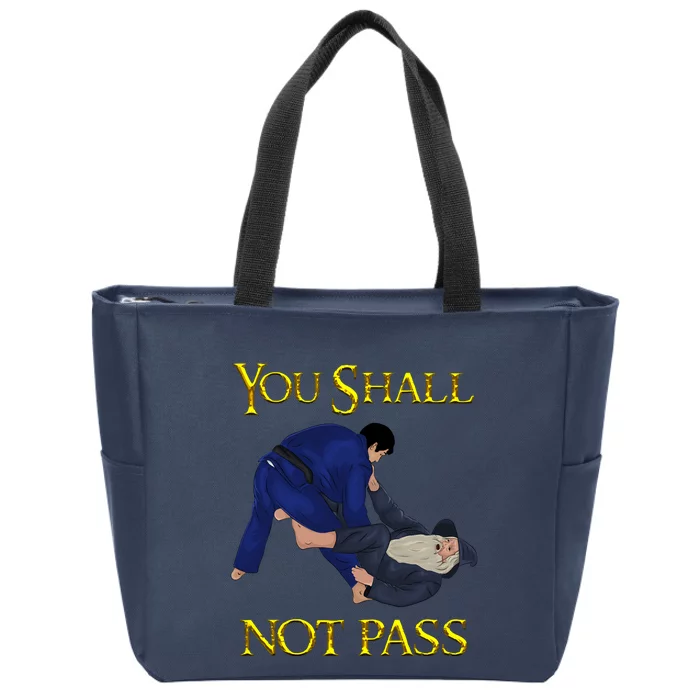 BJJ Tee Guard Passing You Shall Not Pass Brazilian JIu Jitsu Zip Tote Bag