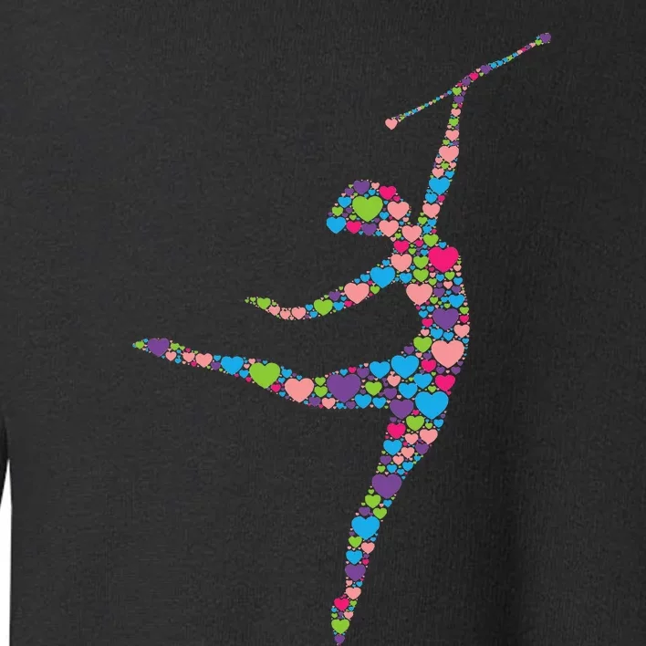 Baton Twirling Girl Silhouette Dancing Twirler Majorette Toddler Sweatshirt