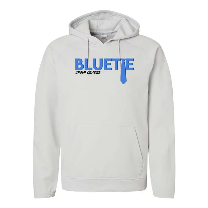 Blue Tie Group Leader Performance Fleece Hoodie