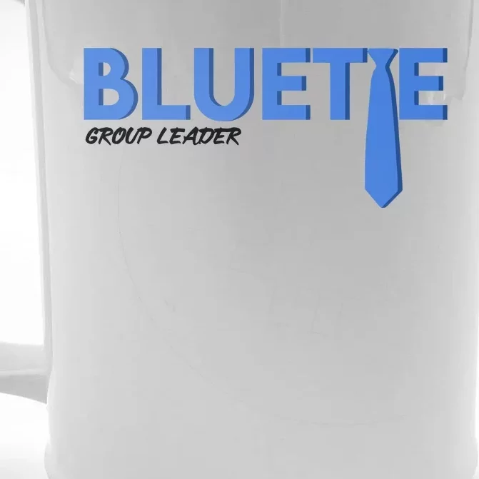 Blue Tie Group Leader Front & Back Beer Stein