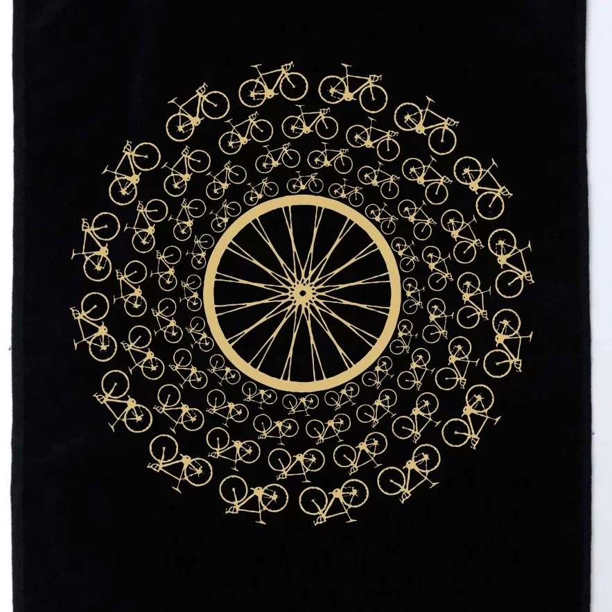 Bike Tornado Golden Racer Rim Cycling Platinum Collection Golf Towel