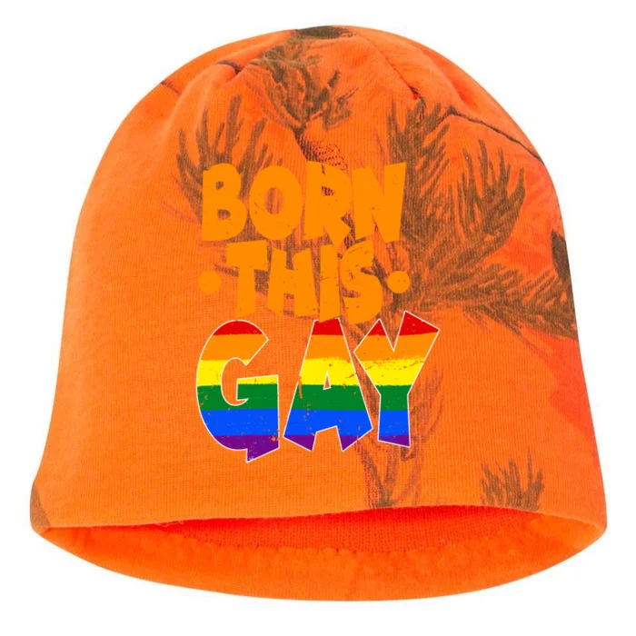 Born This Gay Lgbtq Gift Kati - Camo Knit Beanie