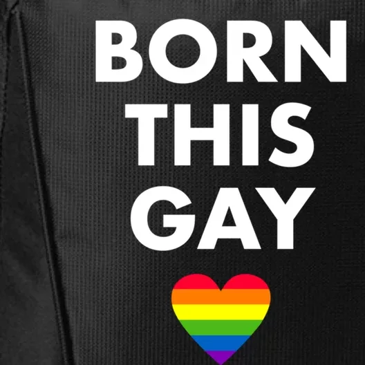 Born This Gay Lgbtqia+ Rainbow Flag Csd Gift City Backpack