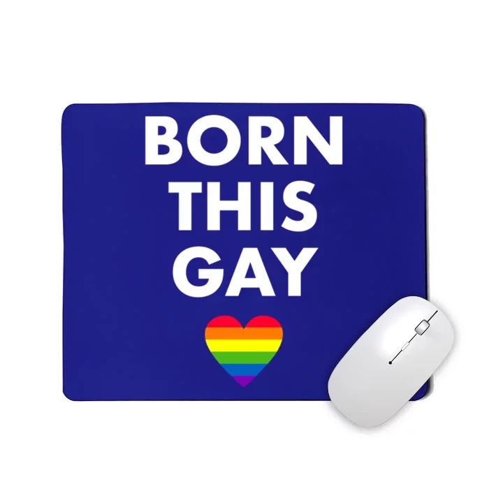 Born This Gay Lgbtqia+ Rainbow Flag Csd Gift Mousepad