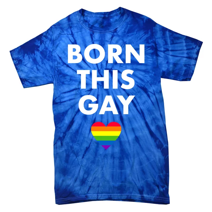 Born This Gay Lgbtqia+ Rainbow Flag Csd Gift Tie-Dye T-Shirt