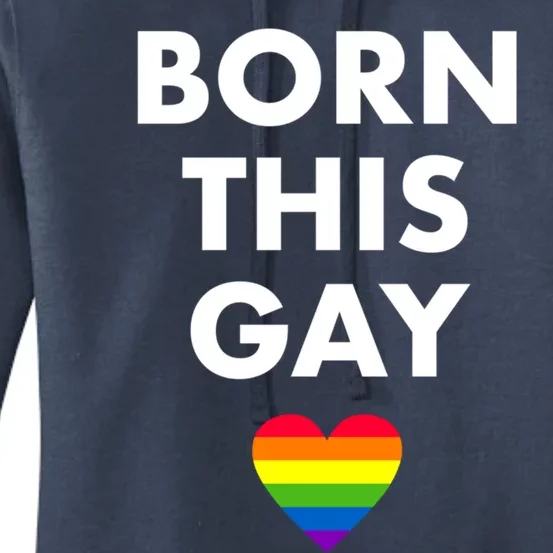 Born This Gay Lgbtqia+ Rainbow Flag Csd Gift Women's Pullover Hoodie