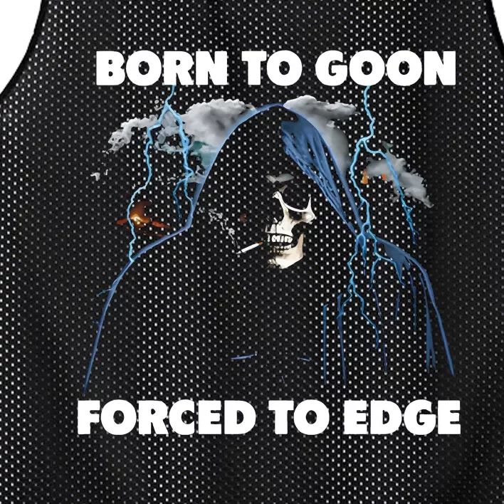 Born To Goon Forced To Edge Mesh Reversible Basketball Jersey Tank