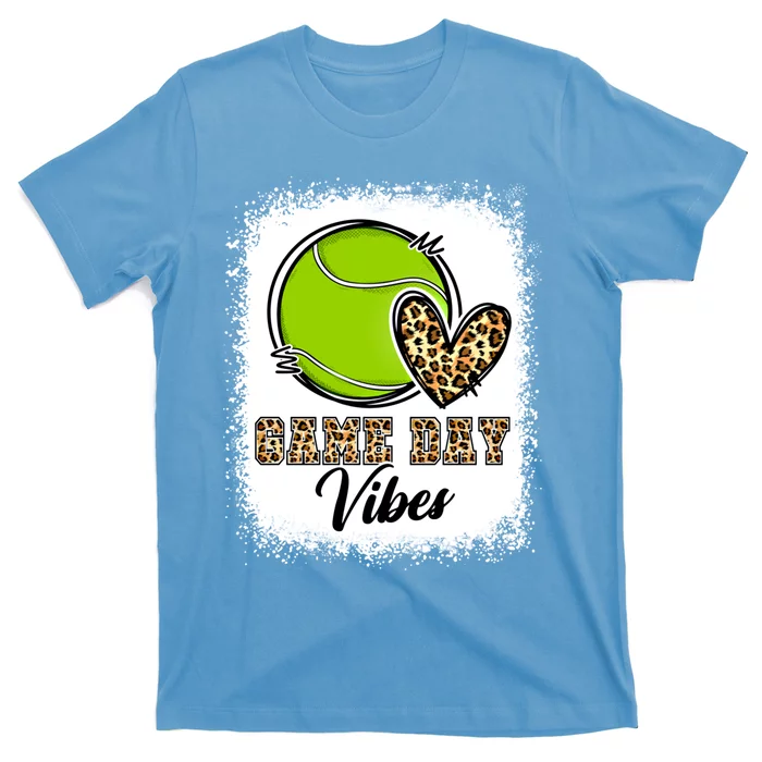 Bleached Tennis Game Day Vibes Tennis Mom Game Day Season Meaningful Gift T-Shirt