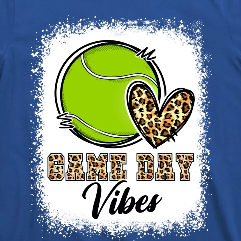 Bleached Tennis Game Day Vibes Tennis Mom Game Day Season Gift T-Shirt