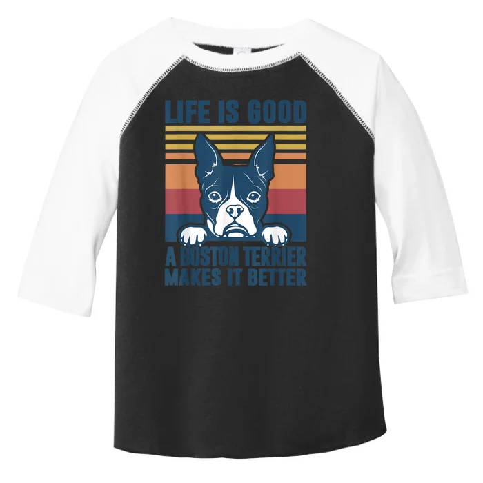 Boston Terrier Gifts For Women Men Boston Terrier Dad Mom Toddler Fine Jersey T-Shirt