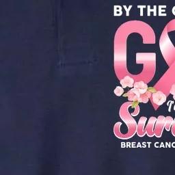 By The Grace Of God Im A Survivor Breast Cancer Awareness Softstyle Adult Sport Polo