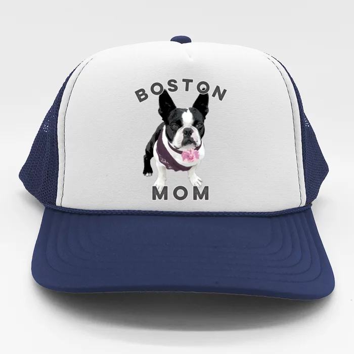 Boston Terrier Gift For Boston Mom Dog Trucker Hat