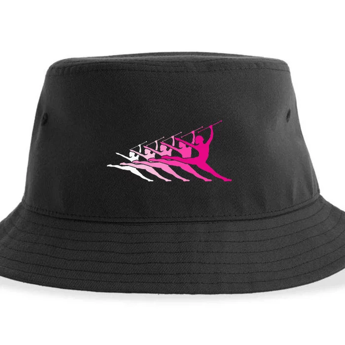 Baton Twirlers Girl Funny Baton Twirling Cute Sustainable Bucket Hat