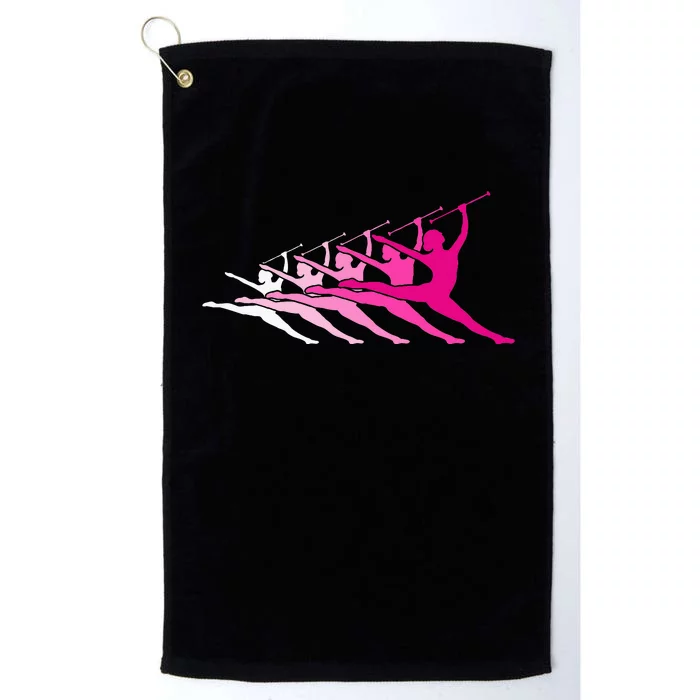 Baton Twirlers Girl Funny Baton Twirling Cute Platinum Collection Golf Towel