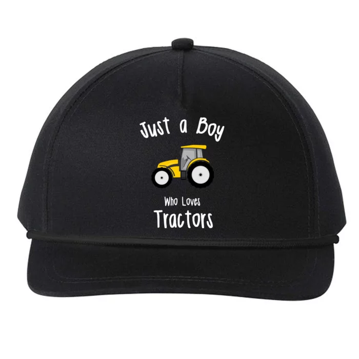 Boys Tractor Gift Snapback Five-Panel Rope Hat