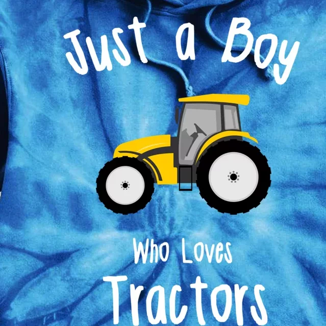 Boys Tractor Gift Tie Dye Hoodie