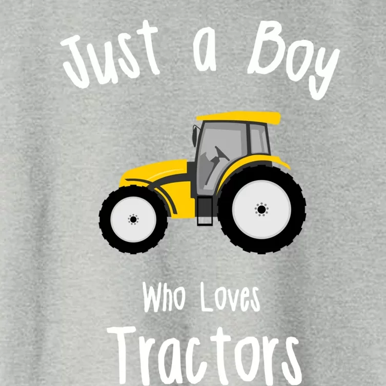 Boys Tractor Gift Women's Crop Top Tee