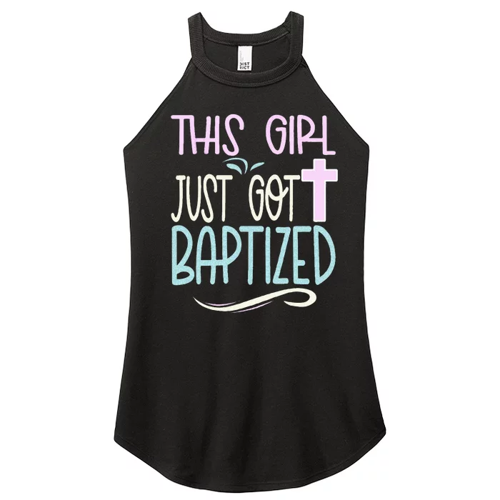 Baptism This Girl Baptized Christian 23 Women’s Perfect Tri Rocker Tank