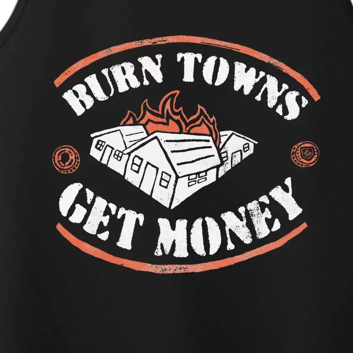 Burn Towns Get Money Dig Fan Fired House Burning Performance Tank