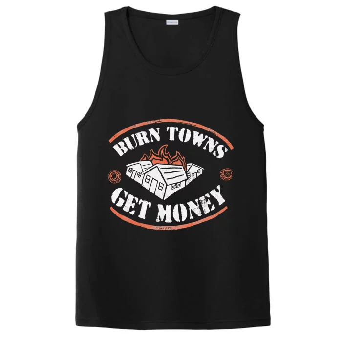 Burn Towns Get Money Dig Fan Fired House Burning Performance Tank