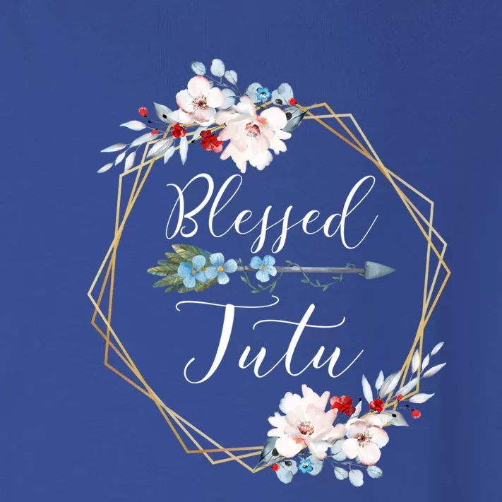 Blessed Tutu Grandma Gift Toddler Long Sleeve Shirt