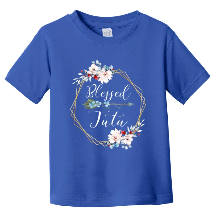 Blessed Tutu Grandma Gift Toddler T-Shirt