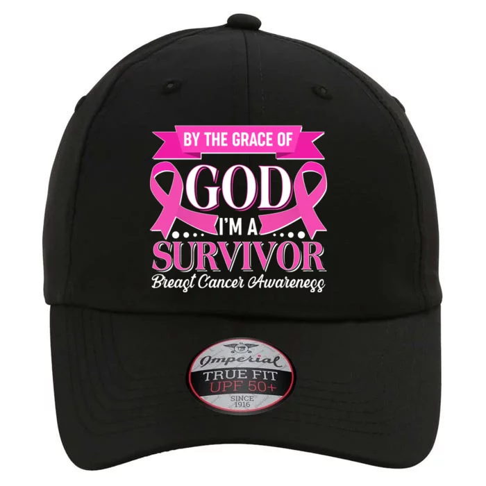 By The Grace Of God I'm A Survivor Breast Cancer Awareness The Original Performance Cap