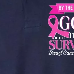 By The Grace Of God I'm A Survivor Breast Cancer Awareness Softstyle Adult Sport Polo