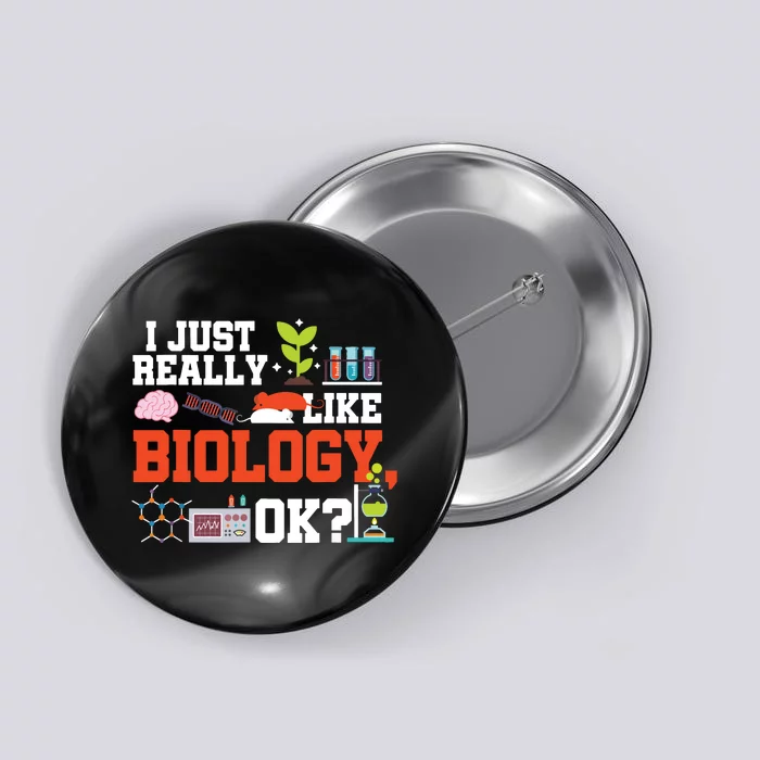 Biology Teacher Gift Science Student Biology Button