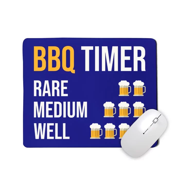 Bbq Timer Grilling Barbecue Grill Barbecue Gift Mousepad