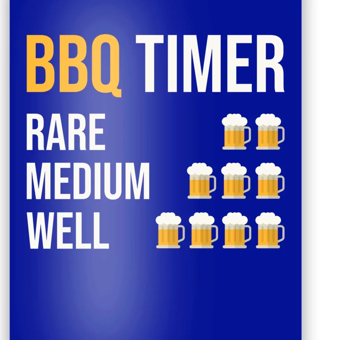 Bbq Timer Grilling Barbecue Grill Barbecue Gift Poster