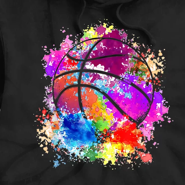 Basketball Teenagers Girls Teens Wo Baller Dunking Tie Dye Hoodie