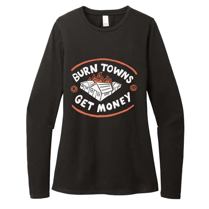 Burn Towns Get Money Womens CVC Long Sleeve Shirt