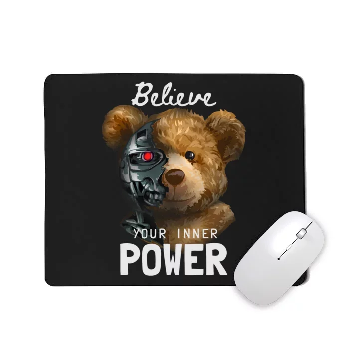 Bear Toy Half Robot Mousepad