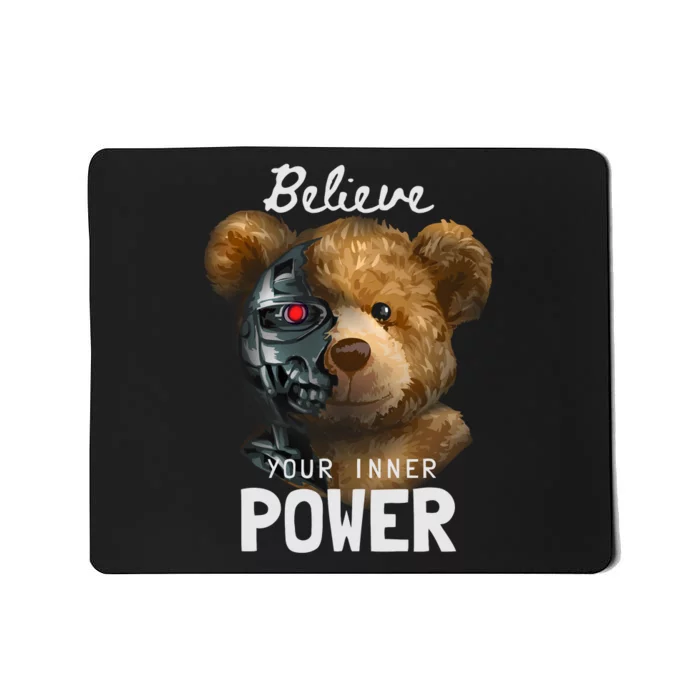 Bear Toy Half Robot Mousepad